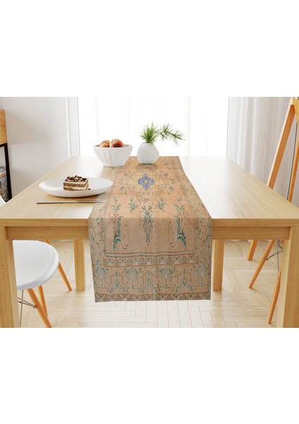 Renkli Motiflerle Modern Etnik Masa Örtüsü modelleri