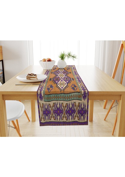 Zarif Detaylı Dijital Baskı Runner Silinebilir 33X100 cm fiyatları