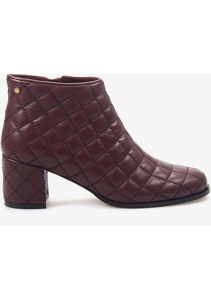 Hakiki Deri Kadın Kapitone Bot 9209-22