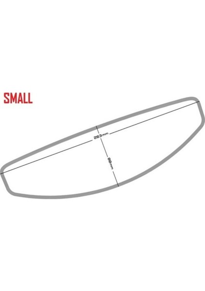 Motosiklet Raleri Pinlock Üniversal Kask Buğu Önleyici Small Boy (Buğu Camı)