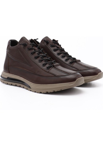 Erkek Kahverengi Fermuarlı Hakiki Deri Outdoor Bot fiyatları