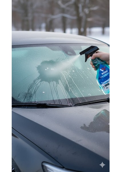 2 Adet Buz Çözücü Sprey 500 Ml. & 30*30 cm 4'lü Temizlik Bezi modelleri