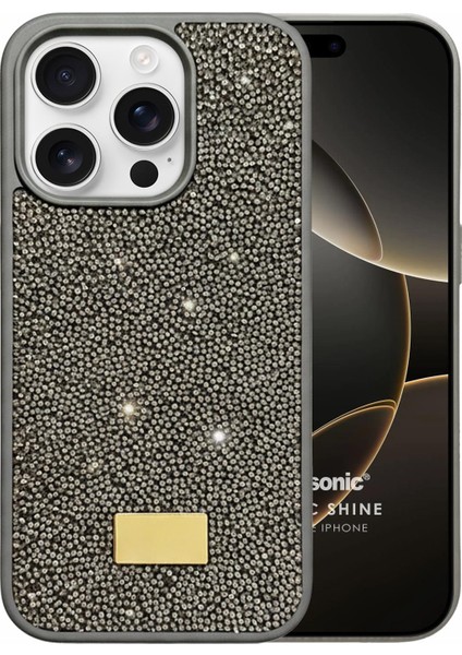 Apple iPhone 15 Pro Max Kılıf Cosmic Shine Koyu Gri