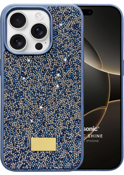 Apple iPhone 15 Pro Kılıf Cosmic Shine Lacivert