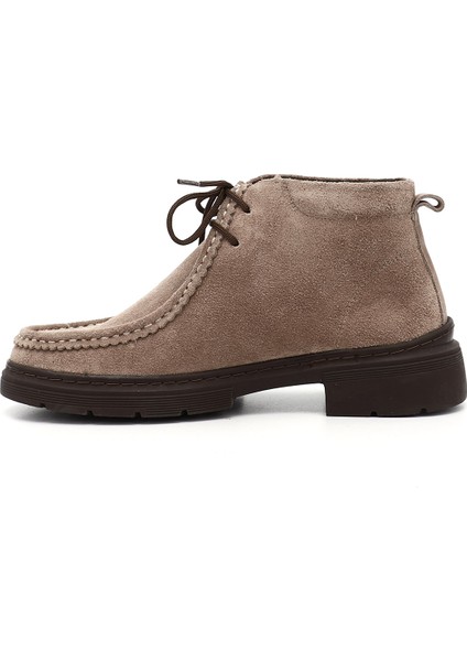 Kadın Vizon Süet Bağcıklı Hakiki Deri Comfort Bot modelleri