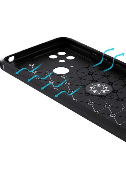 Xiaomi Redmi 10C Kılıf Senk Ravel Silikon Kapak-Siyah indirimleri