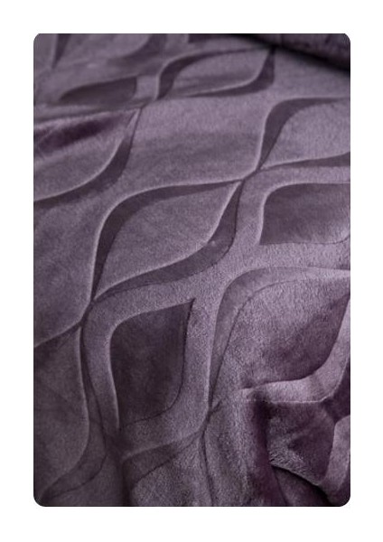 Ap Embos Çift Kişilik Mürdüm Mercy Battaniye fiyatları