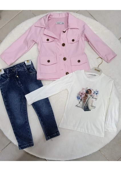 Kız Çocuğu Yağmurluklu Mont 3,lü Takım modelleri