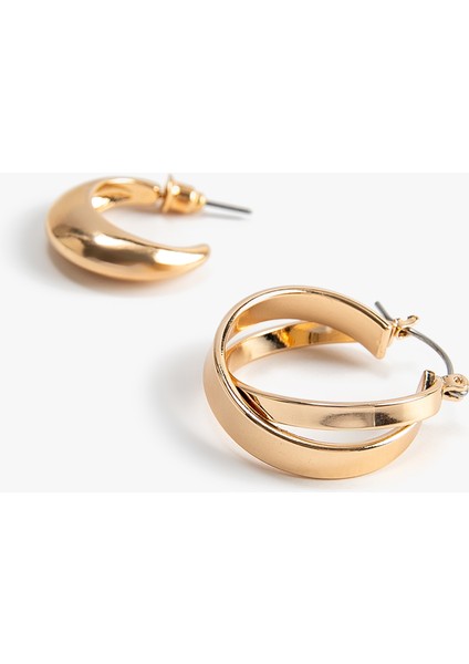 2'li Çelik Halka Küpe Seti fiyatları