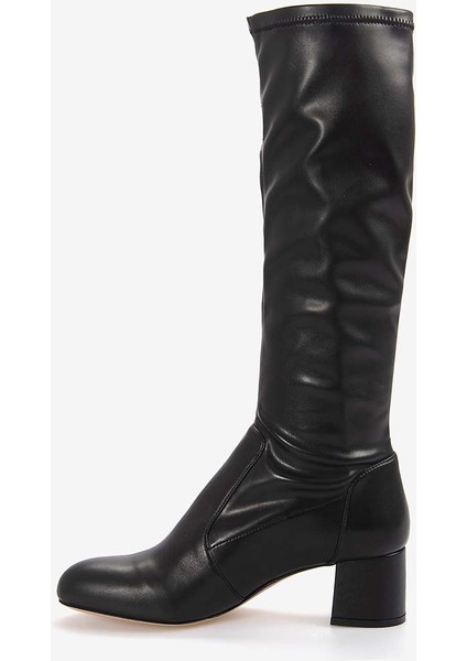 Hakiki Deri Kadın Siyah Çizme 29106 fiyatları