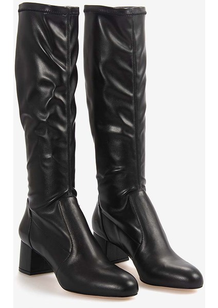 Hakiki Deri Kadın Siyah Çizme 29106 modelleri