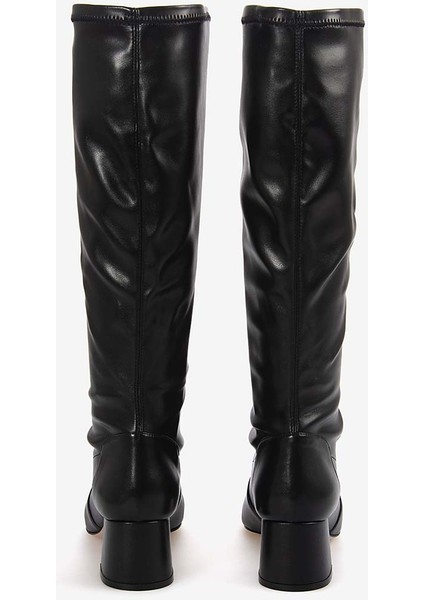 Hakiki Deri Kadın Siyah Çizme 29106 fırsatları