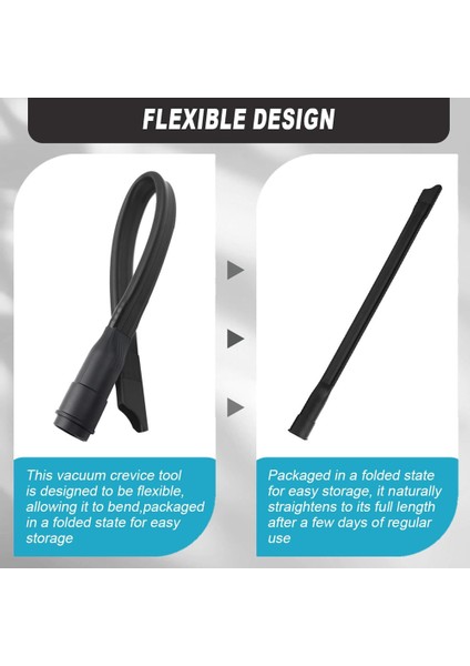 Hoover/numatic ve Çoklu Model Elektrikli Süpürgeler Için Evrensel Ekstra Uzun Esnek Dar Alan Temizleme Aparatı, Uzatma Ucu Aparatı (Yurt Dışından) modelleri