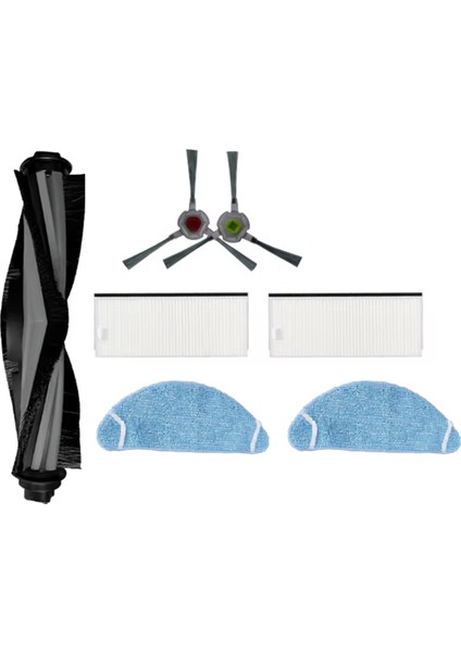 Yeedi K650 Kendiliğinden Boşalan Robot Süpürge Için 7 Adet Ana Yan Fırça Bezi Toz Torbası Temizleyici Parça Değişimi (Yurt Dışından)