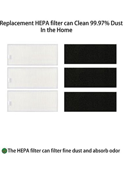 Yeedi K650 Kendiliğinden Boşalan Robot Süpürge Için 7 Adet Ana Yan Fırça Bezi Toz Torbası Temizleyici Parça Değişimi (Yurt Dışından) fiyatları