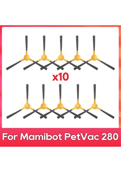 Mamibot Petvac 280, EXVAC660, EXVAC680S, EXVAC880 Parça Aksesuarları Robot Süpürge Yan Fırça Seti (Yurt Dışından)