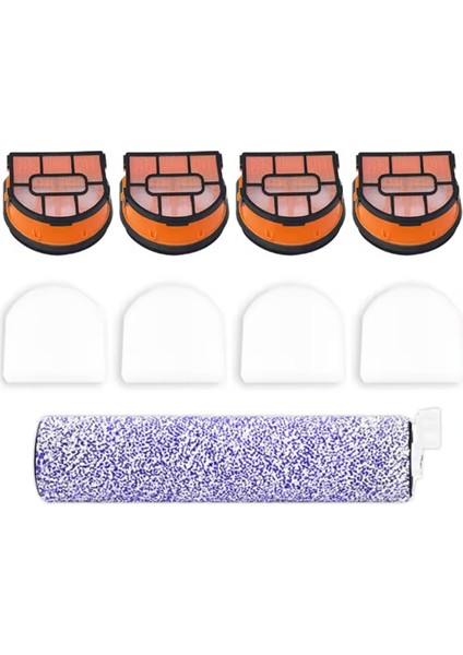 Shark WDB1F2 Hydrovac AW201 AW302 WD201 WD100 WD200 WD101 WD200C Yedek Parçaları Için 9 Adet Fırça Rulosu Filtre Paketi (Yurt Dışından)