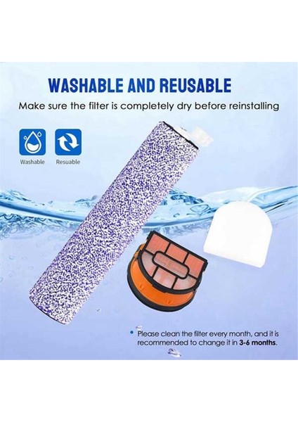 Shark WDB1F2 Hydrovac AW201 AW302 WD201 WD100 WD200 WD101 WD200C Yedek Parçaları Için 9 Adet Fırça Rulosu Filtre Paketi (Yurt Dışından) modelleri