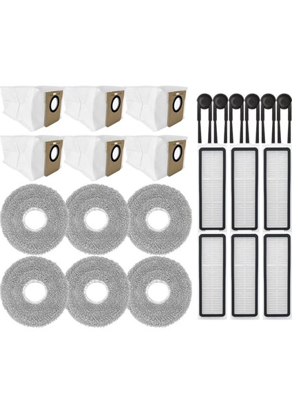 Xiaomi Mijia M40S / OV31CN Elektrikli Süpürge Parçaları Için 24 Adet Yan Fırça Hepa Filtre Paspas Bezi Toz Torbası (Yurt Dışından) fiyatları