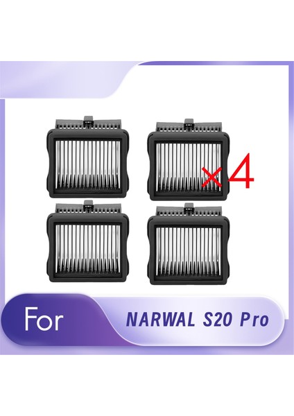 Narwal S20 Pro Kablosuz Islak Kuru Elektrikli Süpürge Ultra Dayanıklı Aksesuarlar Için 4 Adet Filtre Yedek Parçası (Yurt Dışından)
