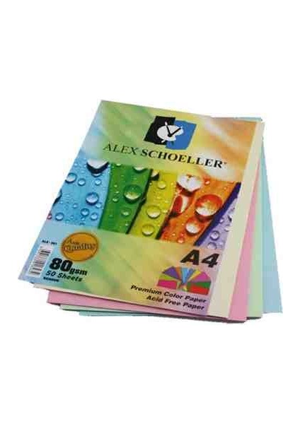 50Lİ Renkli A4 Kağıdı