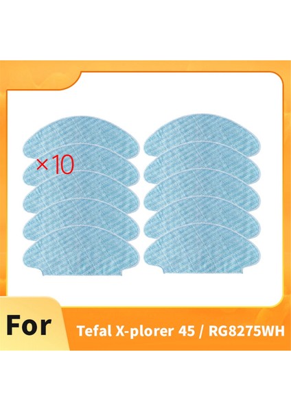 Tefal X-Plorer 45 / RG8275WH Elektrikli Süpürge Aksesuarları Için 10 Adet Temizleme Bezi Paspas Pedleri Yedek Parça (Yurt Dışından) fiyatları