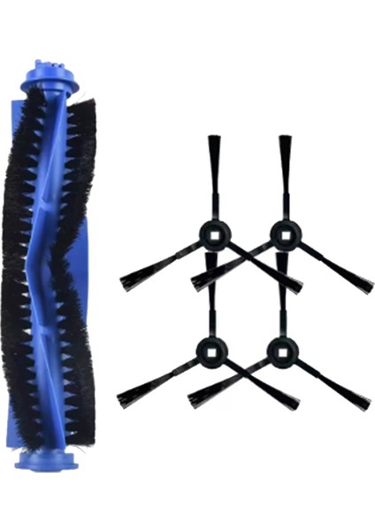 Robovac L35/L35 Hibrit Robot Süpürge Temizlik Yedek Parçaları 4 Adet Yan Fırça + 1 Adet Ana Fırça (Yurt Dışından)