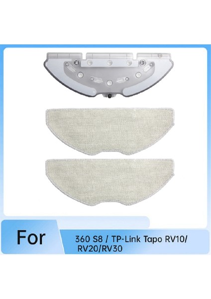 360 S8 / Tp-Link Tapo RV10/RV20/RV30 Robot Süpürge Mikrofiber Pedler Için Paspas Braketi Seti (Yurt Dışından) fiyatları