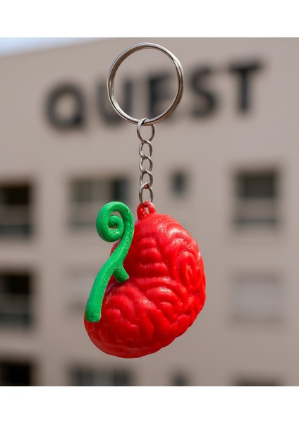 3D Baskı Spiral Tasarımlı Kalp Anahtarlık | Renkli El Yapımı Anahtarlık | Dekoratif Aksesuar | Kişisel Hediye | Koleksiyon Ürünü