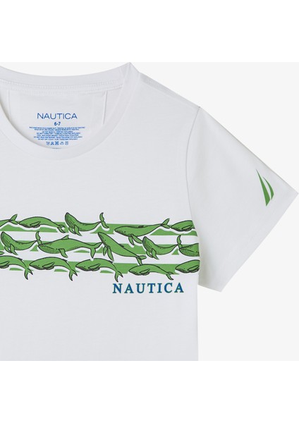 Erkek Çocuk Beyaz Regular Fit Baskılı T-Shirt fiyatları