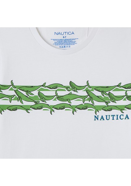 Erkek Çocuk Beyaz Regular Fit Baskılı T-Shirt modelleri