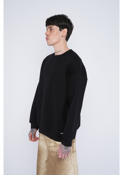 Basic Bisiklet Yaka Oversize Sweat fiyatları