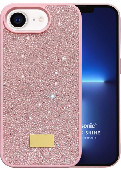 Apple iPhone 16E Kılıf Cosmic Shine Pembe