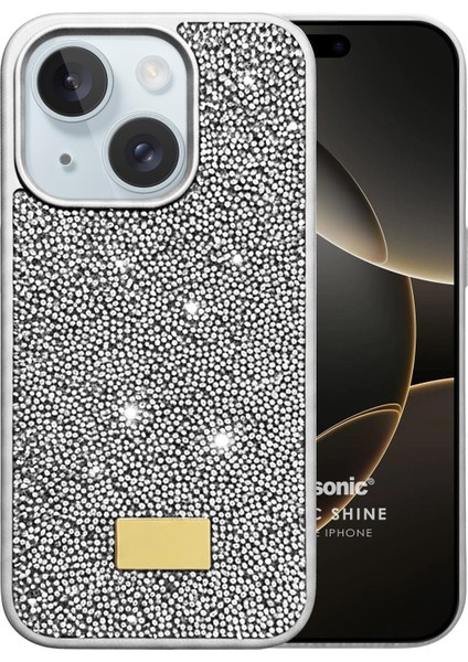 Apple iPhone 15 Kılıf Cosmic Shine Gümüş
