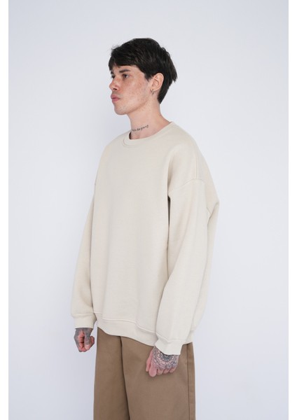 Basic Bisiklet Yaka Oversize Sweat modelleri