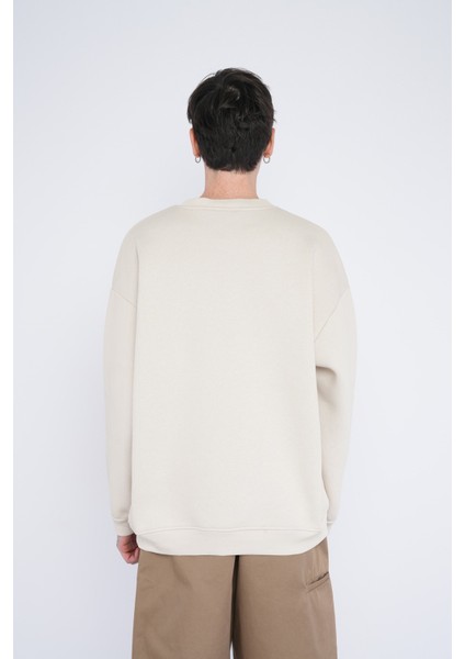 Basic Bisiklet Yaka Oversize Sweat fırsatları