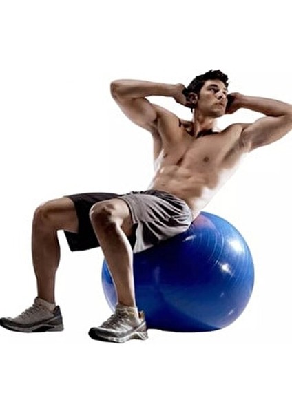 65 cm Pilates Topu Gri Renkli Pompa Seti ile Denge ve Egzersiz İçin Uygun modelleri