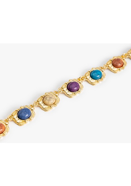 Boncuk Detaylı Zincir Bileklik modelleri