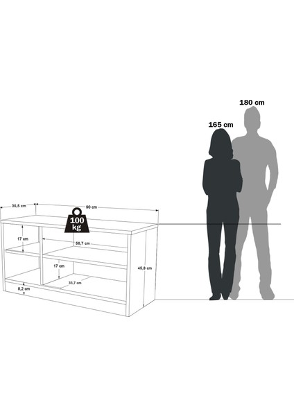 Elna Puflu Ayakkabılık 3 Kapaklı Dolap 90CM Keçe Eln2-Ke indirimleri