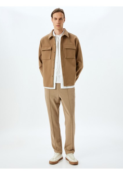 Beli Bağcıklı Viskon Karışımlı Cepli Dikiş Detaylı Chino Eşofman Pantolon fiyatları