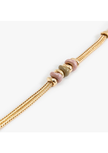 Taş Detaylı Zincir Bileklik modelleri