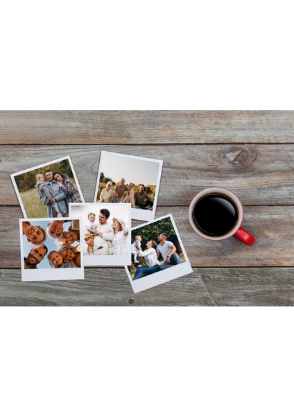 Kare Klasik Polaroid Fotoğraf - 12 Adet (8x8 Cm)