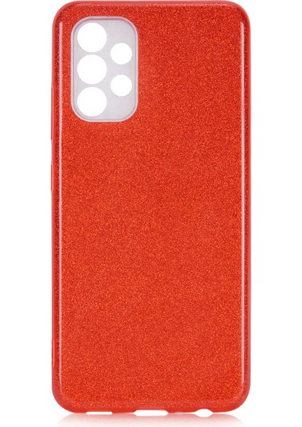Galaxy A33 5g Kılıf Senk Shining Silikon-Kırmızı