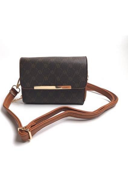 ARM-381 Noktalı Deri Çanta Kahve