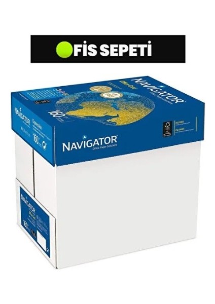 Navıgator Fotokopi Kağıdı A4 160GR Offıce Card 1 Koli 5 Paket