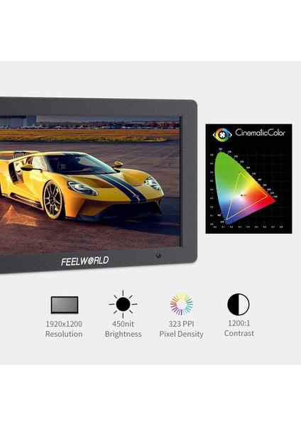 T7 Plus 7 Inç 3D Lut Kamera Alan Monitörü 1920X1200 4K HDMI modelleri