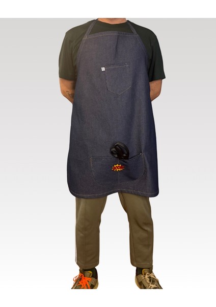 Yetişkin Aşçı / Mutfak / Boyama Önlüğü-Boom Sticker (alt cep) fırsatları