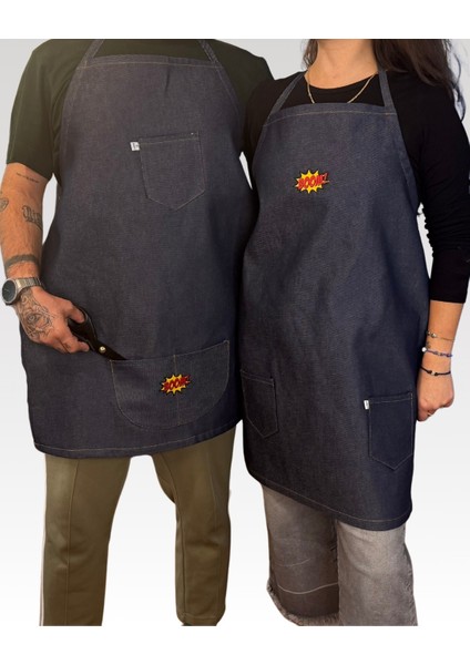 Yetişkin Aşçı / Mutfak / Boyama Önlüğü-Boom Sticker (alt cep) indirimleri