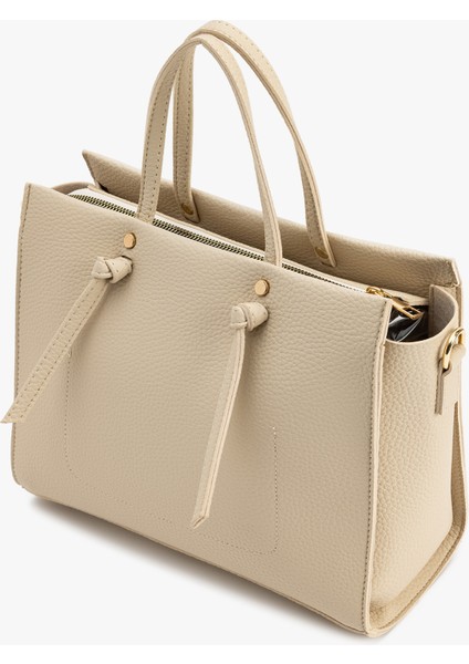 Fermuarlı Suni Deri Saplı Askılı Tote Çanta modelleri