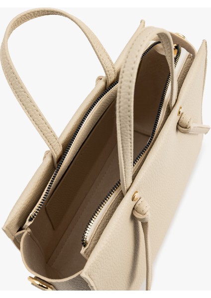 Fermuarlı Suni Deri Saplı Askılı Tote Çanta indirimleri